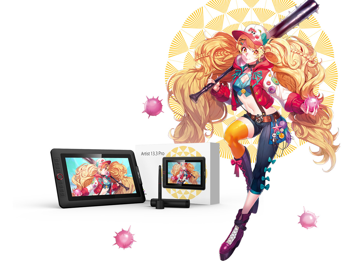 Stay one step ahead by use XP-Pen Artist 13.3 Pro drawing tablet monitor professional